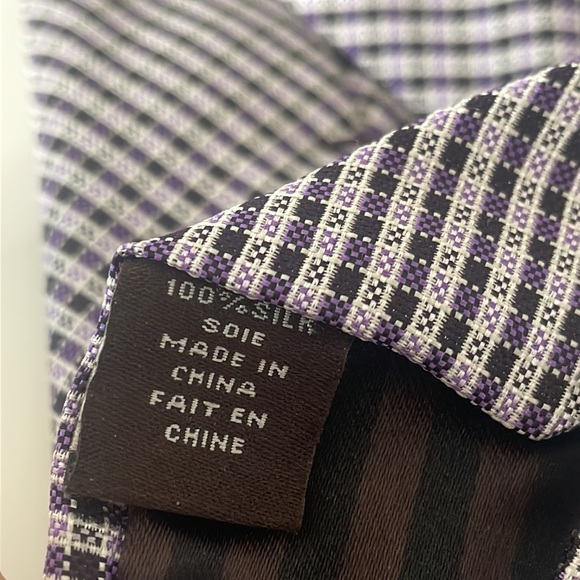 Black Brown 1826 Silk Men’s Formal Tie - Picture 6 of 7